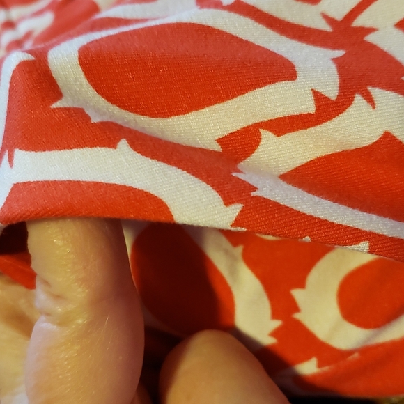 *3 for $25*  Boden Orange & White V-Neck Pull Over Maxi Dress - Size 10 - Picture 9 of 9